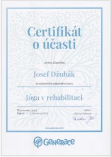 Certifik�t j�ga v rehabilitaci �ervenec 2024